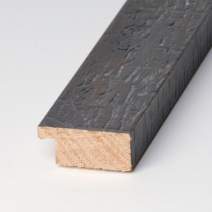 Plana pino rústico negro