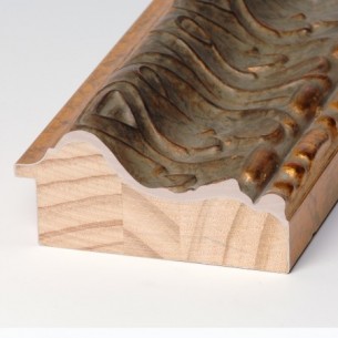 Talla oro patina negra