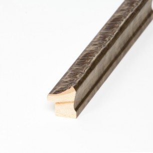 Plata patinada talla hojas