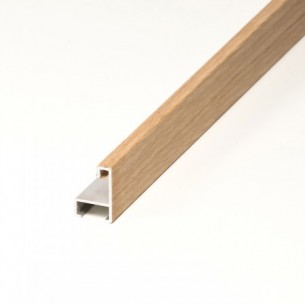 Aluminio chapado roble