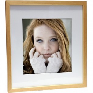 Square natural wood with...